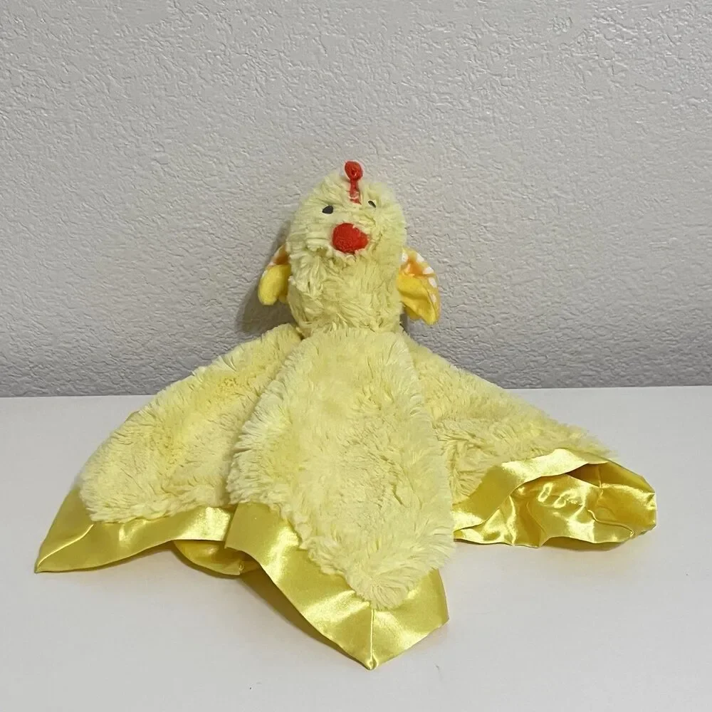Cloud Island Yellow Chick Chicken Security Blanket Lovey Lovie Satin Blankie